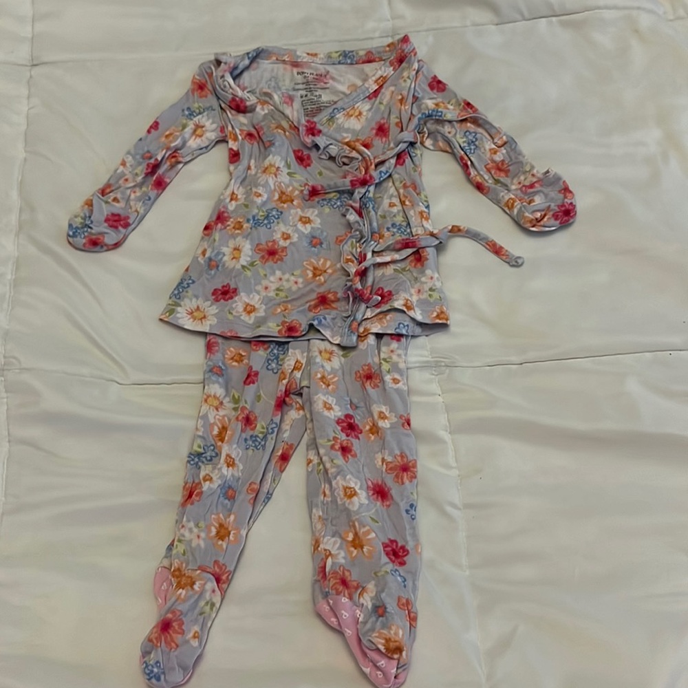 Posh Peanut Floral 2 piece set 0-3